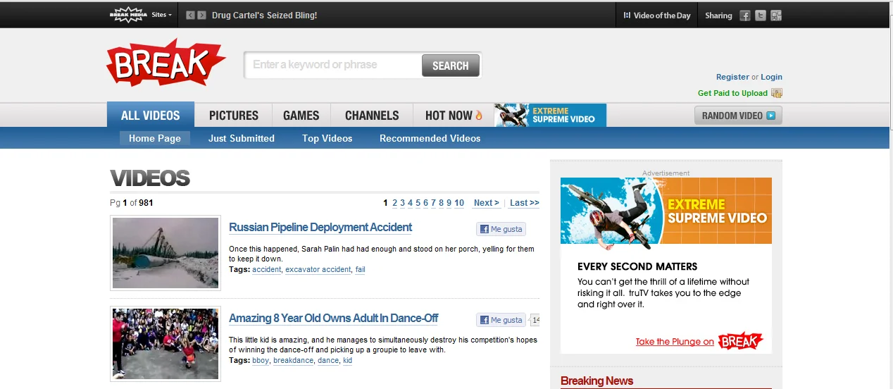 Sitios Web que pagan por subir videos
