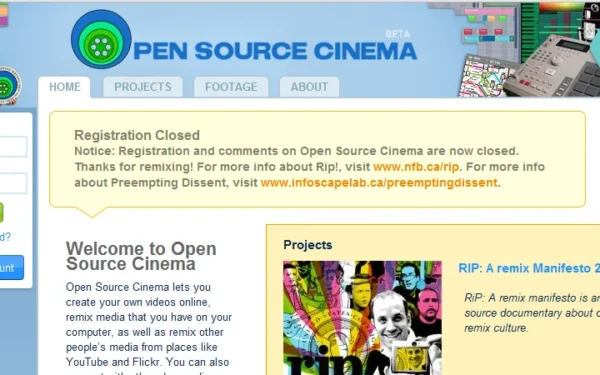 Cine de código abierto: Proyecto Open Source Cinema